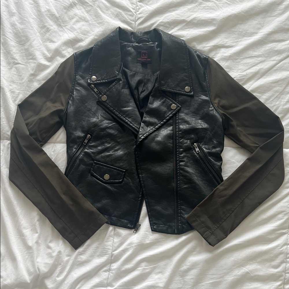 Material Girl Faux Leather Jacket